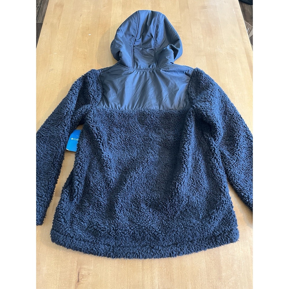 Columbia Women's Autumn Light Hooded Fleece Full Zip NEW Sz S Small Black - Picture 8 of 9